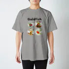 鉄格子乃人魚SUZURI支店のGoldfish Regular Fit T-Shirt