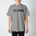 牛のTシャツ屋の古い地図 スタンダードTシャツ