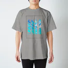 SS14 ProjectのスクロールTシャツ(ブルー・キャンバス) Regular Fit T-Shirt
