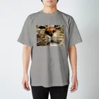 クリエイティブ鮫の可愛すぎる猫 スタンダードTシャツ