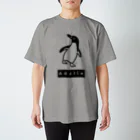 みみはんこ/消しゴムはんこのAdélie Penguin (+logo B) スタンダードTシャツ