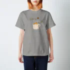 kiki25のcoffee time(コーヒー白字) Regular Fit T-Shirt