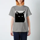 マフィア猫アイテムのマフィア猫アイテム　重要参考人2クロ スタンダードTシャツ