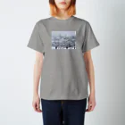 OSHIDORI SHOPのおしどり_豪雪 Regular Fit T-Shirt