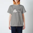 TMJ worksのぐうたら白猫。stuffed. スタンダードTシャツ