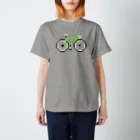 のりものドット絵Tシャツのロードバイク（ライム） スタンダードTシャツ