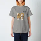 しばじるしデザインのあきた？（秋田犬） スタンダードTシャツ