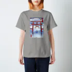 有明ガタァ商会の名所佐賀百景「大魚神社 海中鳥居」 スタンダードTシャツ