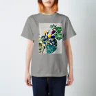 お台場ローズベイデザインのボタニカルリボンアーティ Regular Fit T-Shirt