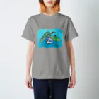 麻雀カッコイイシリーズの卍槓に生える植物 スタンダードTシャツ