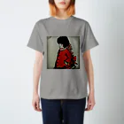 chie_art_galleryのキノコカット女子 Regular Fit T-Shirt