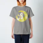 しず華＊(カラー･リボンボン)のお月様 スタンダードTシャツ