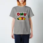 旻天堂(旧 ゆうれい星)のOMU OMU (余白有りVer.) スタンダードTシャツ