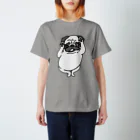 パグのお店＠nishibiworks&PUGSのうきうきパグちゃん Regular Fit T-Shirt