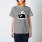 ばじぃとニコみとパンダのこっち向いたパンダ スタンダードTシャツ