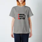 HGA48 動物愛護チャリティーグッズのAnimal Lives Matter "Suu & Cheyenne" スタンダードTシャツ