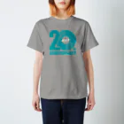 ザ・クレーター オフィシャルグッズの20th ロゴT／グリーン×ミックスグレー Regular Fit T-Shirt