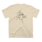 クッション橋本の眠くて泣いちゃうぞ スタンダードTシャツの裏面