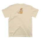 農家の息子猫まるショップのロゴなし(バックプリント小) Regular Fit T-Shirtの裏面