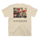 9INEHEADSのREV_Black Regular Fit T-Shirtの裏面