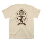 muneji_origamiのCLIMB BEAR（バックプリント） スタンダードTシャツの裏面