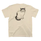 team dosukoiの保護猫応援グッズ スタンダードTシャツの裏面