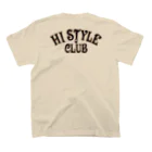 ハワイスタイルクラブの〔Back Print〕 HI STYLE CLUB スタンダードTシャツの裏面