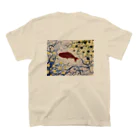 やどんのおみせやさんの明日味噌煮になる魚 スタンダードTシャツの裏面