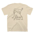 B6_6bitのLiquid Cat(黒) スタンダードTシャツの裏面