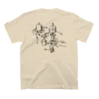 Car Club NOCTILUCAのSU Carburator スタンダードTシャツの裏面