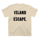 Island escape. のIsland escape logo. スタンダードTシャツの裏面