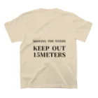 THE REALITY OF COUNTRY LIFEのENDLESS MOWING / BKTXT / バックプリント有 スタンダードTシャツの裏面