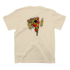 SteezOkinawaのSteez pizza Regular Fit T-Shirtの裏面