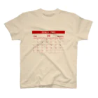 moimoi365／誕生日カレンダーアイテム専門店の1962年10月生まれ(昭和37年)　生年月カレンダー 還暦祝い Regular Fit T-Shirt