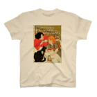 Le cabinet de curiositéのCompagnie Francaise des chocolats et des thes , Théophile Alexandre Steinlen スタンダードTシャツ