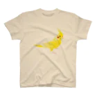 動物モチーフ雑貨店　うちのこのオカメインコ　イエロー スタンダードTシャツ