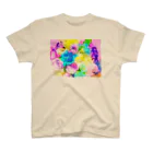 motomo.のカラフルブーケ Regular Fit T-Shirt