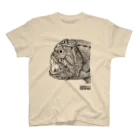 竜生九子博物館ミュージアムショップのオニキンメ点描画 Regular Fit T-Shirt