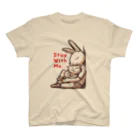 BeachBunnyのうさぎとねこ　Stay With Me スタンダードTシャツ