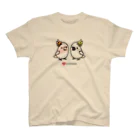 Cody the Lovebirdの仲良しクルマサカオウム&キバタン Chubby Bird Regular Fit T-Shirt