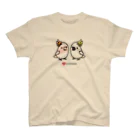 Cody the Lovebirdの仲良しクルマサカオウム&キバタン Chubby Bird スタンダードTシャツ