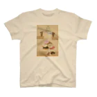 kiki25のくまのドーナツ屋(絵本風)   スタンダードTシャツ