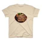 メシテロタイプ（飯テロTシャツブランド）の1ポンドステーキ スタンダードTシャツ