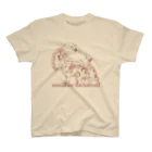 t-shirts-cafeのフォントイラストレーション『ミニチュアダックスフンド』 Regular Fit T-Shirt