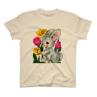 nicherϋのレトロアニマル✻うさぎ Regular Fit T-Shirt