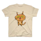 ぷりてぃーくりーちゃーずのスタンディング猫 スタンダードTシャツ
