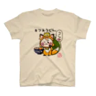 旅猫王子れぉにゃん👑😼公式(レイラ・ゆーし。)のキツネうどん☆れぉにゃん Regular Fit T-Shirt