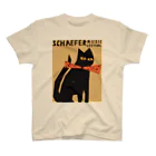 YS VINTAGE WORKSのアメリカ・ニューヨーク SCHAEFER MUSIC FESTIVAL 蝶タイ猫 1974年 スタンダードTシャツ