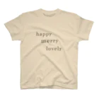 おぼこ屋のhappy merry lovely Regular Fit T-Shirt