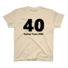 40RCの40RC公式Tシャツ（黒文字） 티셔츠